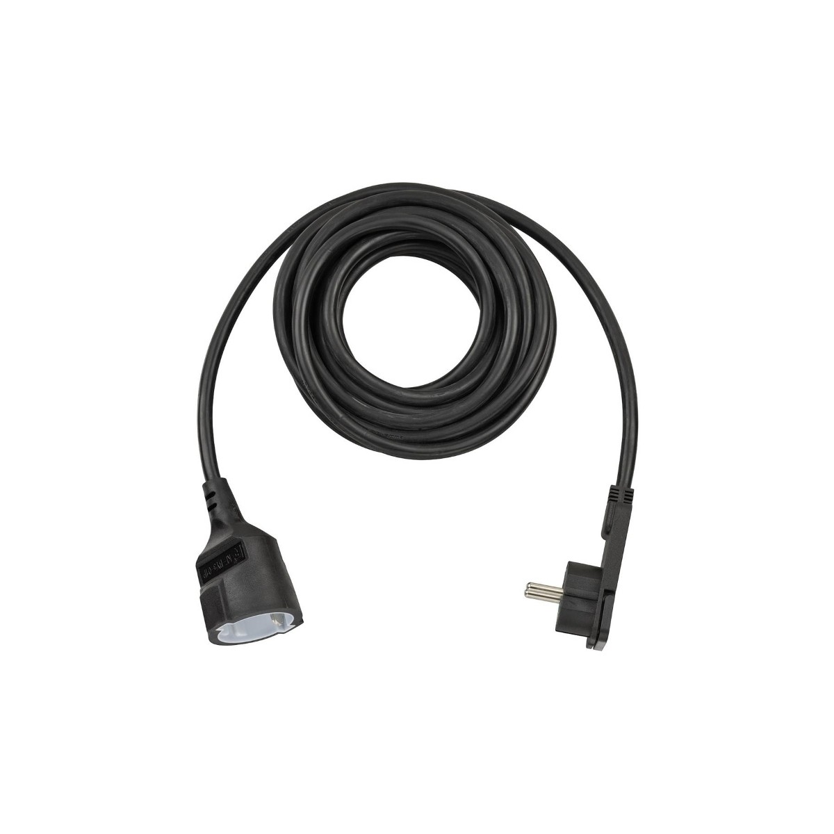 Brennenstuhl Kurzverlängerungsleitung mit Winkel-Flachstecker, 5m, H05VVF3G1,5