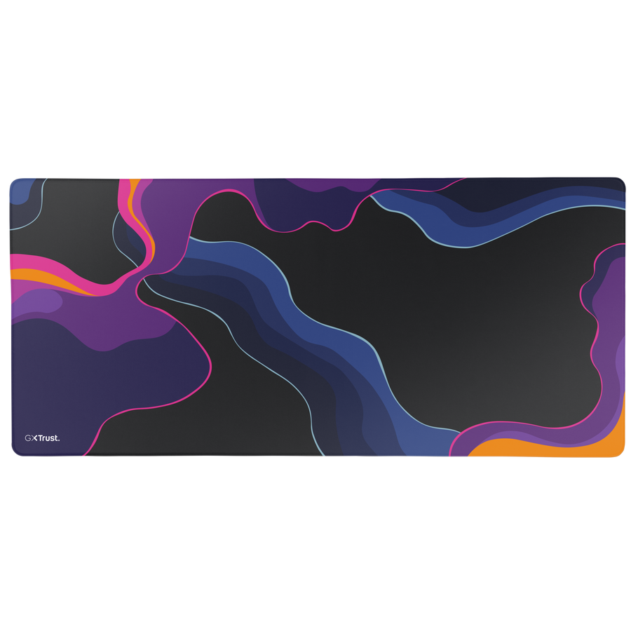 Trust Gaming GXT759 XXL blau/lila XXL Gaming-Mauspad mit vernähtem Rand für bequemes und stabiles Gaming