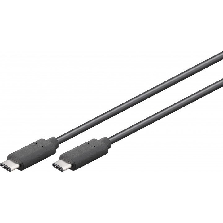 Goobay USB 3.1-Stecker (Typ C)  USB 3.1-Stecker (Typ C) [1,5m schwarz]
