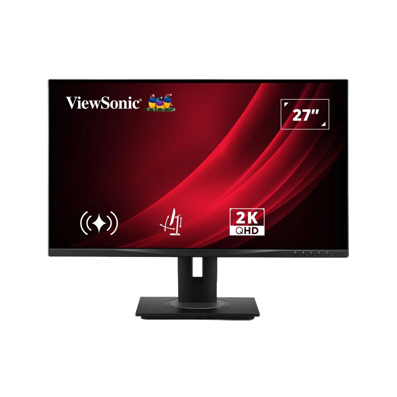 ViewSonic VG2748A-2K LED Office Monitor 68,58 cm (27 Zoll) Schwenk und höhenverstellbar mit Pivot und intelligenten Sensorfunkti
