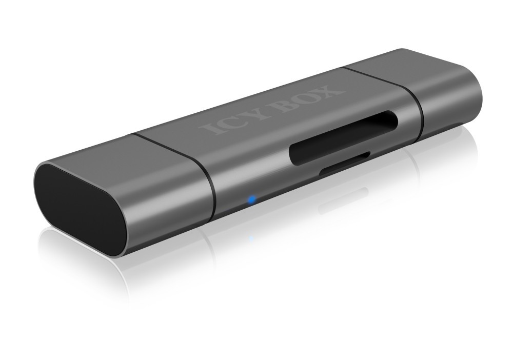 ICY BOX IB-CR200-C Externer Kartenleser mit Multi-USB Anschluss