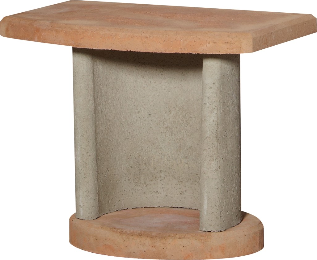 Beistelltisch Georgia grau-terra