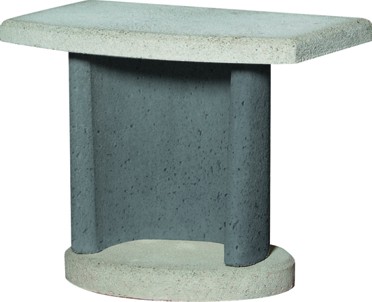 Beistelltisch Georgia anthr.-weiß