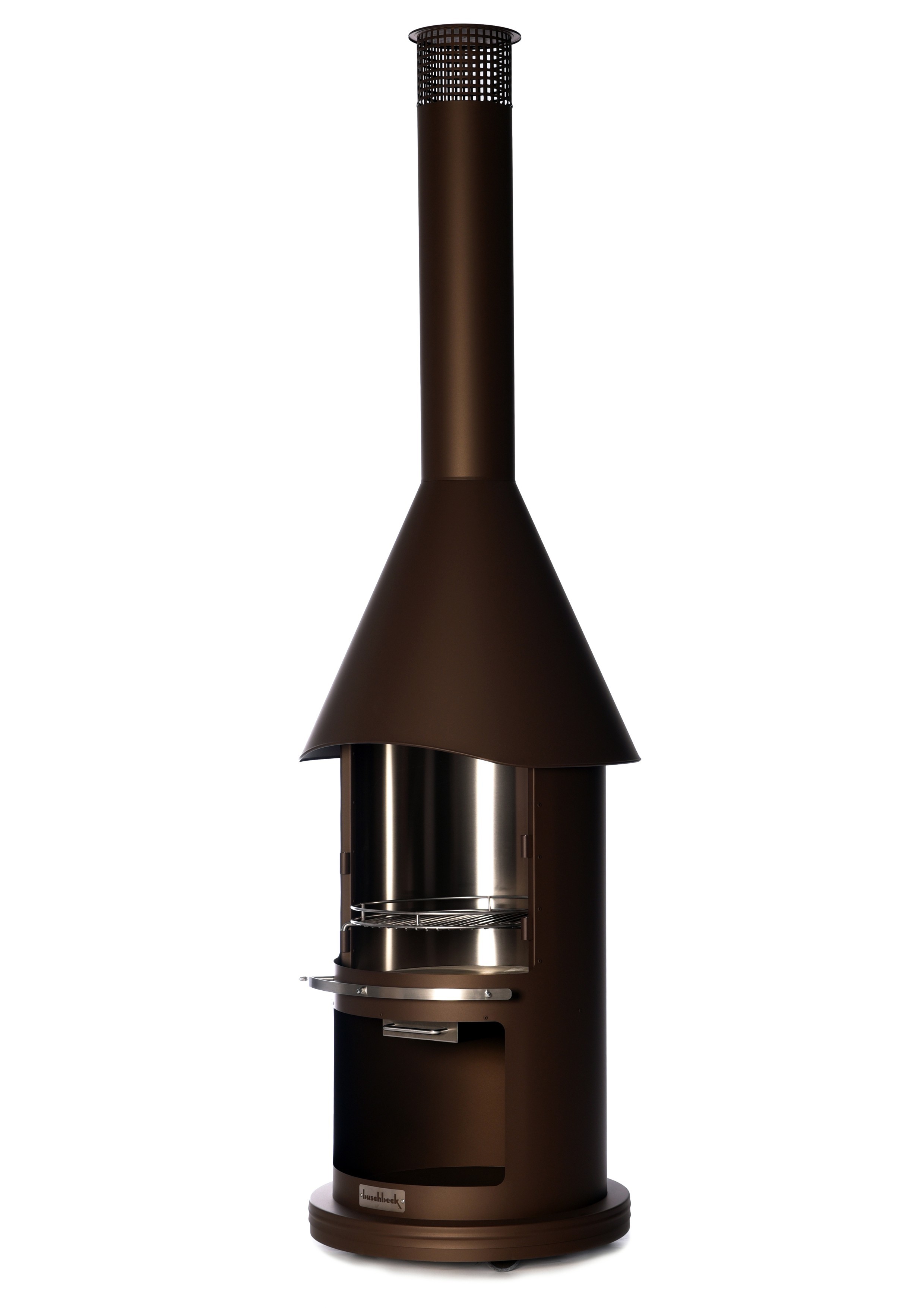 Edelstahlgrill Auckland braun metallic