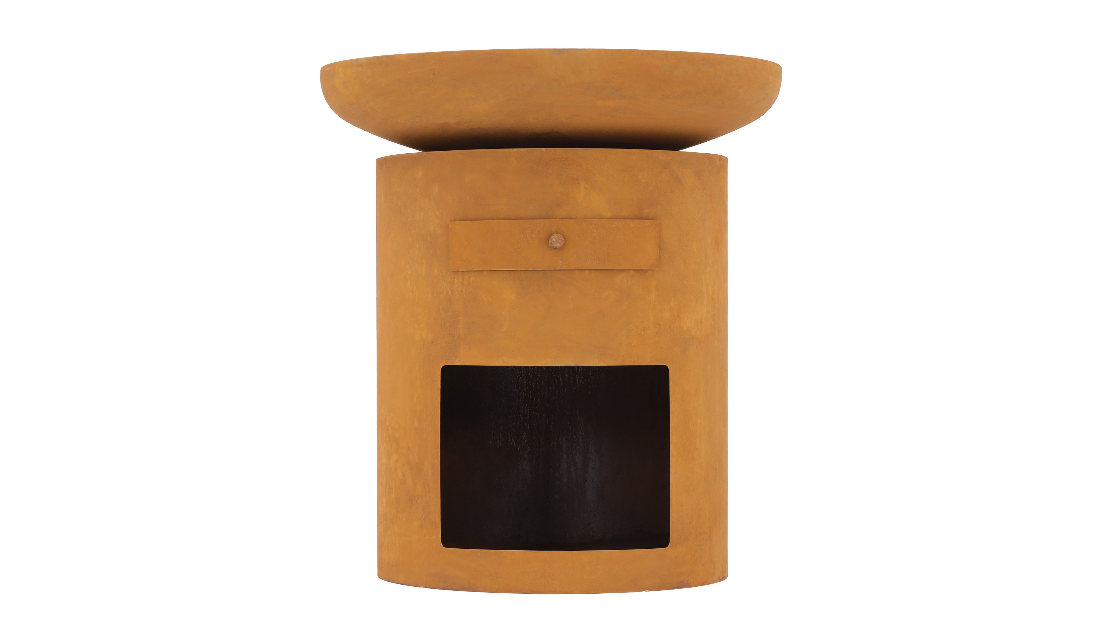 Grillsäule rund Sioux 80 cm rostoptik