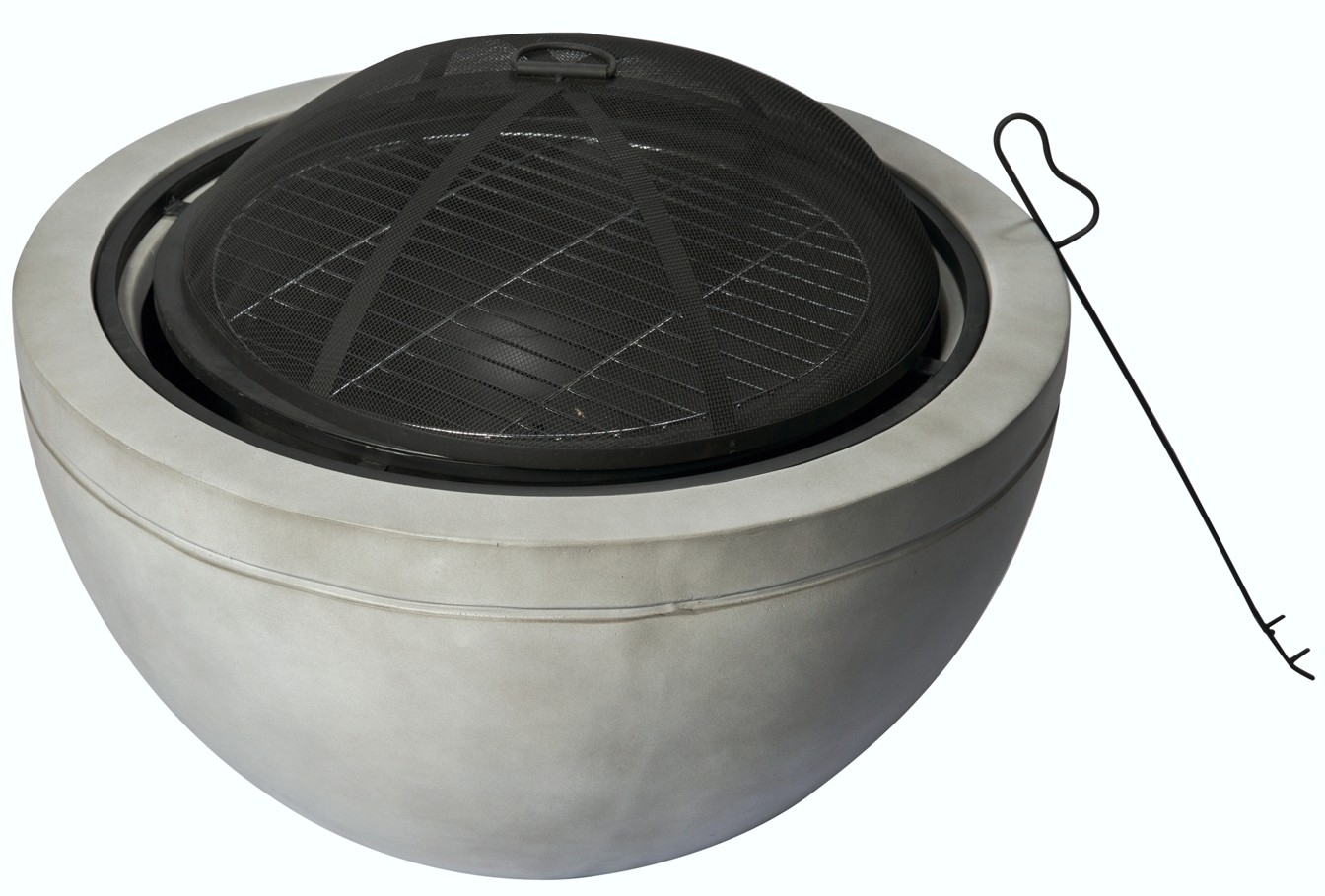 Grill-Feuerschale Madrid 60 grau