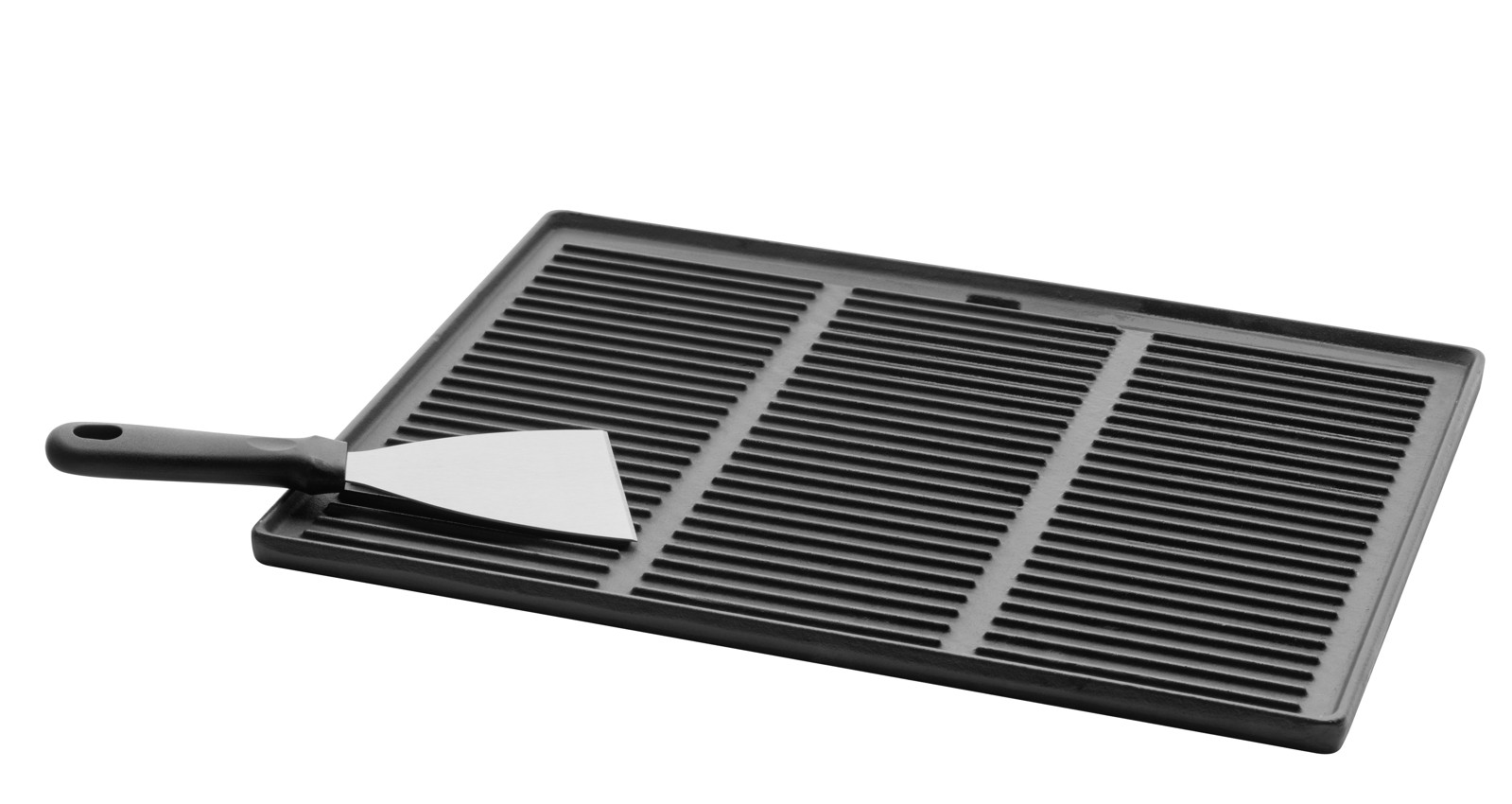 Plancha-Platte mit Grillspachtel