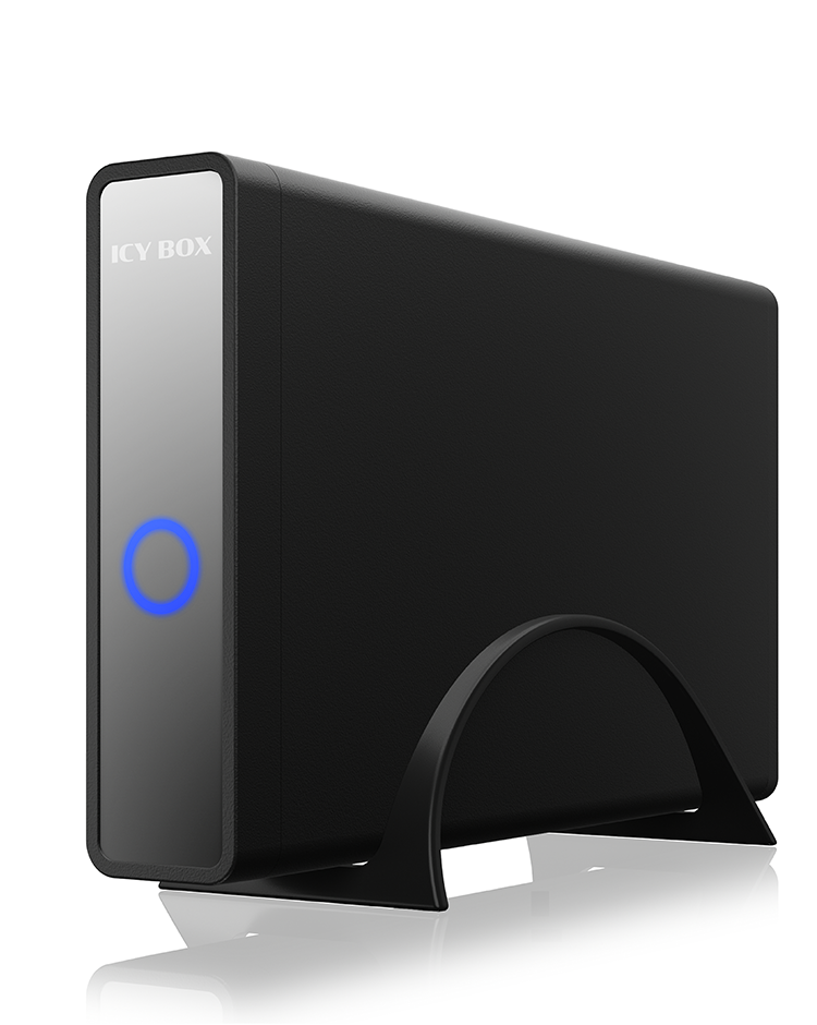 ICY BOX USB Type-C® Gehäuse mit integriertem USB Hub für 3,5" & & 2,5" HDD/SSD