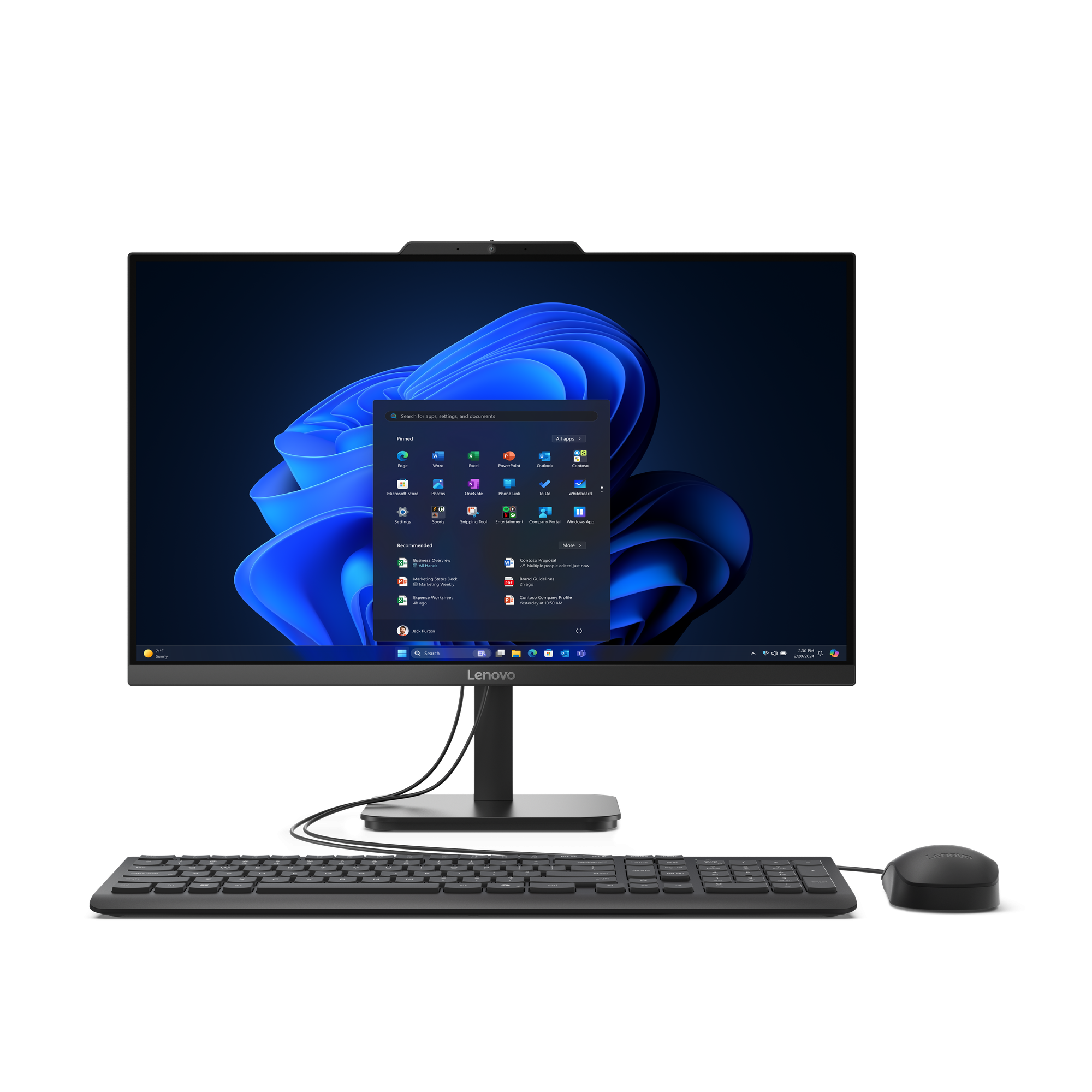 Lenovo ThinkCentre V100 AiO 13JA002XGE - 60,5cm (23,8") FHD-Display - N100, 16GB DDR5 RAM, 512GB SSD, UHD Grafik, W11Pro