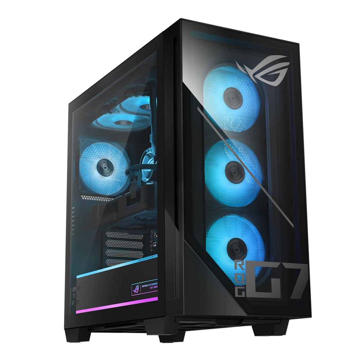 ASUS ROG GM700 Gaming PC - AMD Ryzen™ 7 8700F, 32GB DDR5 RAM, 2TB M.2 PCIe SSD, GeForce RTX 5070 Ti (16GB GDDR7), Windows 11 Hom