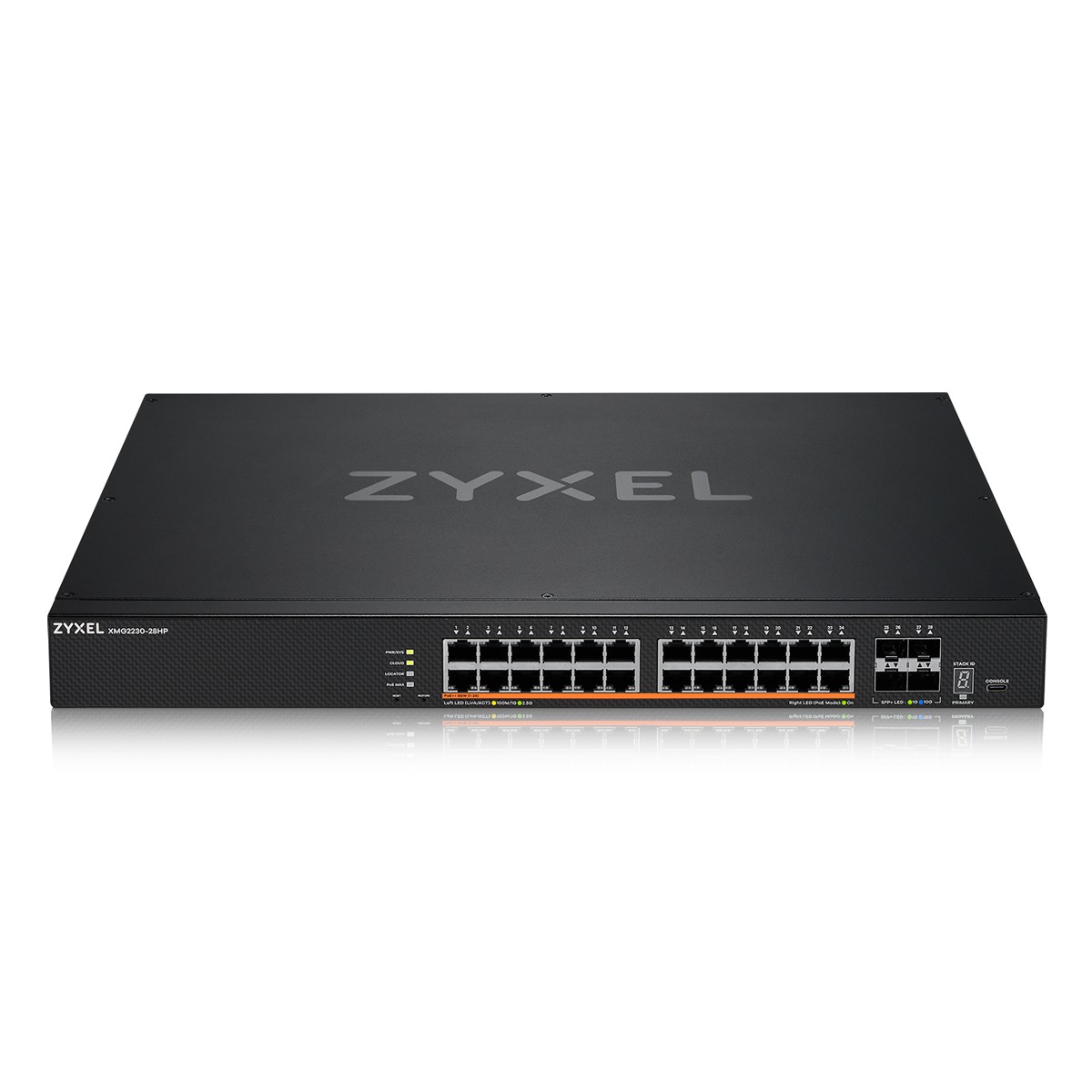 Zyxel XMG2230-28HP Managed Switch 24x 2.5 Gigabit Ethernet (PoE++, max. 700W), 4x 10G SFP+