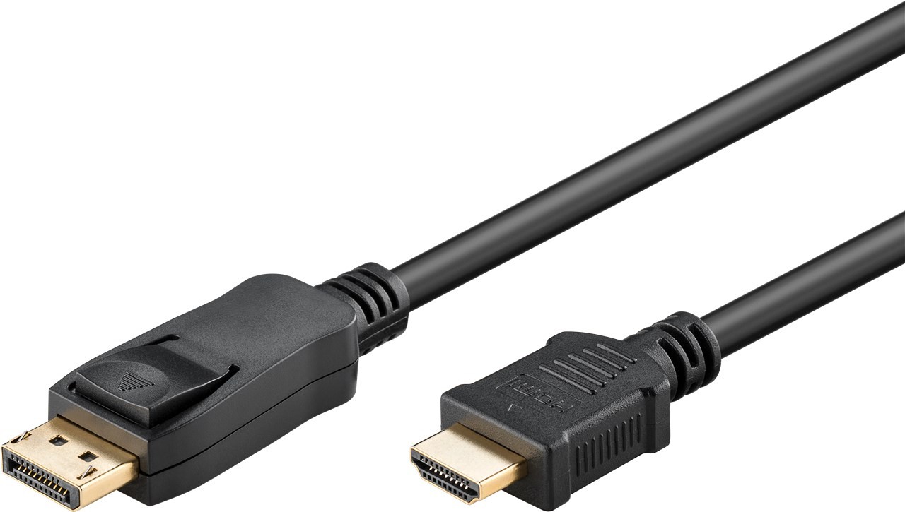 Goobay 3m, DisplayPort-auf-HDMI™-Adapterkabel 1.4, 4K@30Hz , vergoldete Kontakte