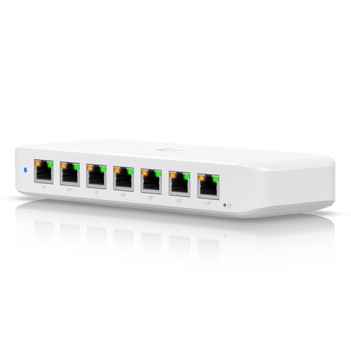 Ubiquiti Ultra 8-Port Managed Switch 8x Gigabit Ethernet (7x PoE+), 1x PoE++ (zur Stromversorgung)