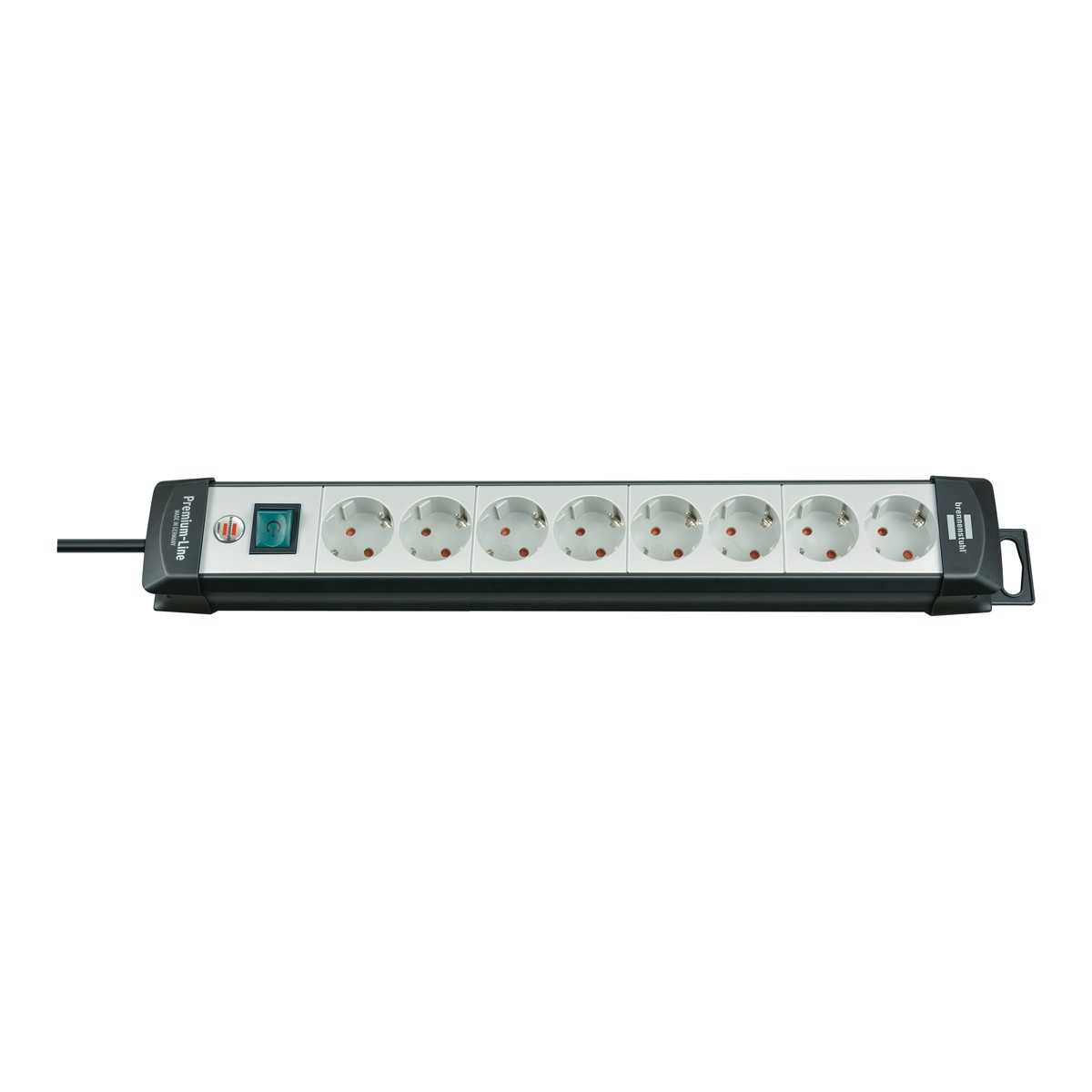 Brennenstuhl Premium-Line 8fach sw/ligrau *DE* 5m H05VV-F3G1,5 mit Schalter