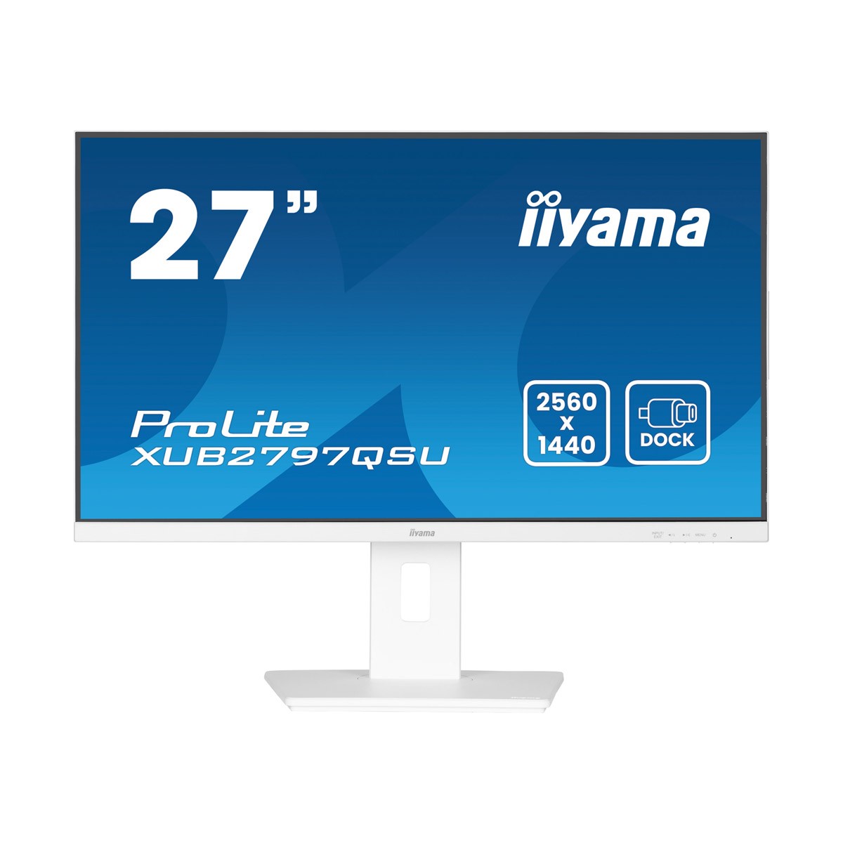 Iiyama ProLite XUB2797QSU-W2 27" QHD IPS, 100Hz, HDMI, DisplayPort, USB-Hub