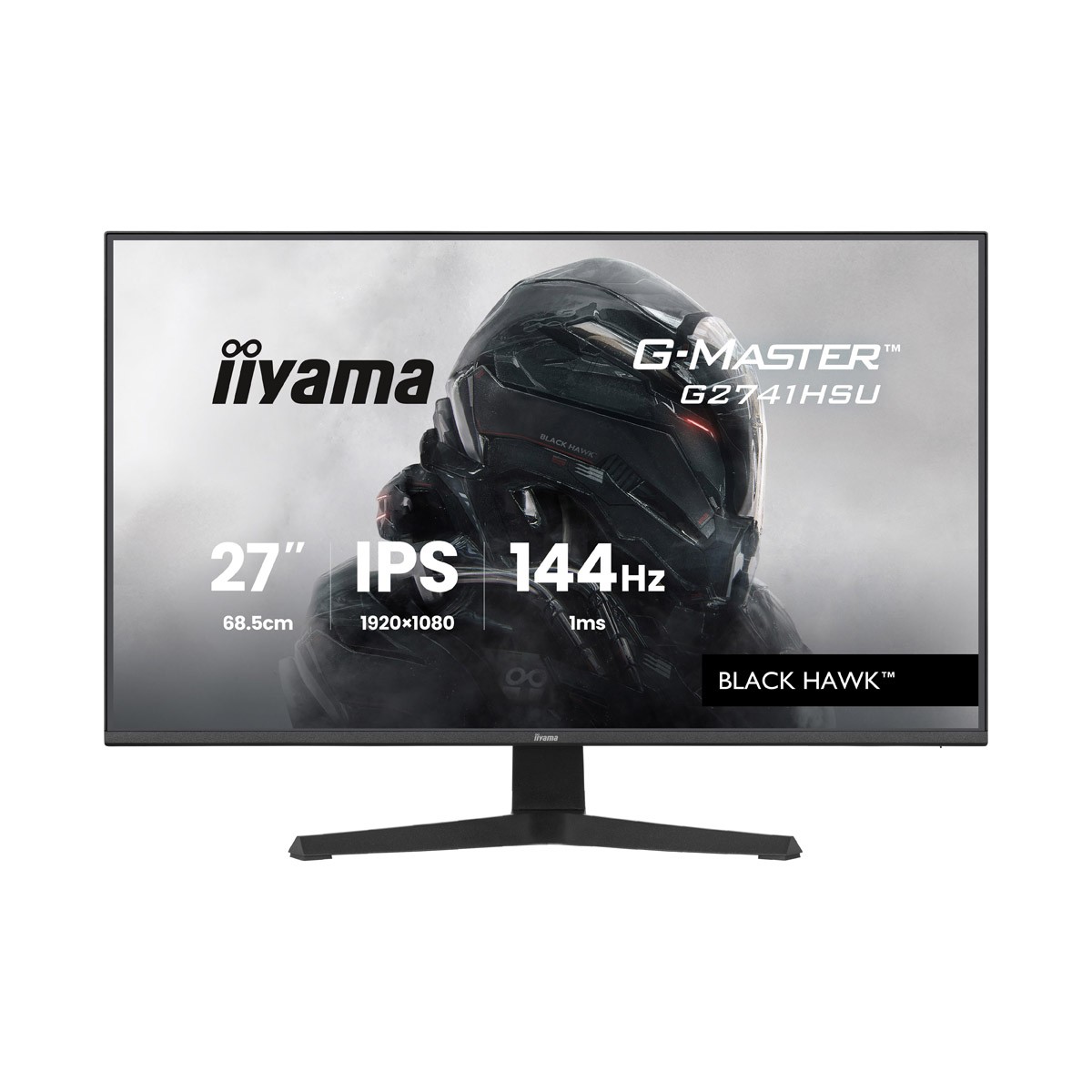 Iiyama G2741HSU-B1 Gaming Monitor 27? Full HD IPS?Panel, 144 Hz, 1 ms MPRT, FreeSync und G?Sync kompatibel