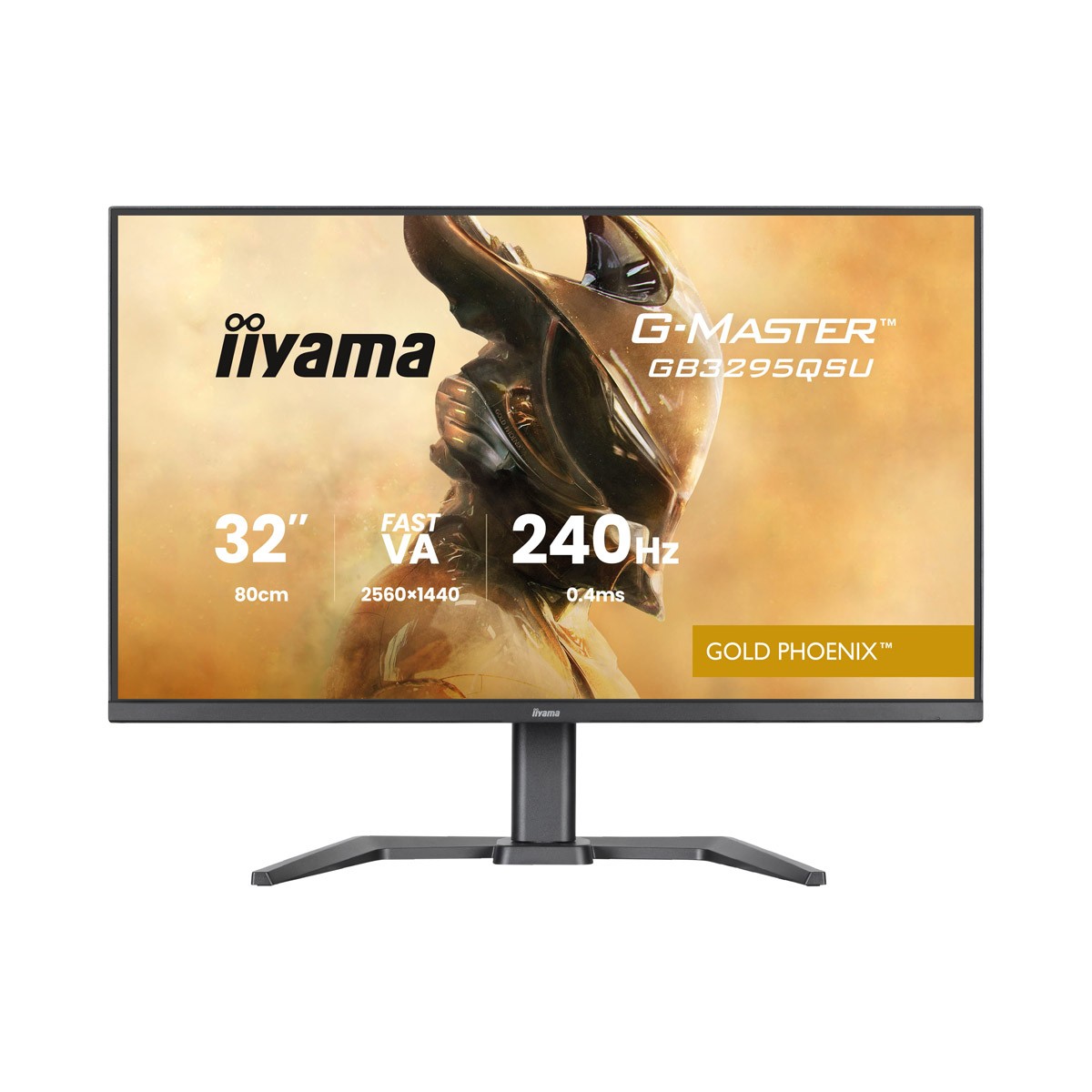Iiyama GB3295QSU-B1 Gaming Monitor 31.5" QHD VA, 240 Hz, 0.4 ms MPRT, USB-Hub, USB-C, AMD FreeSync Premium