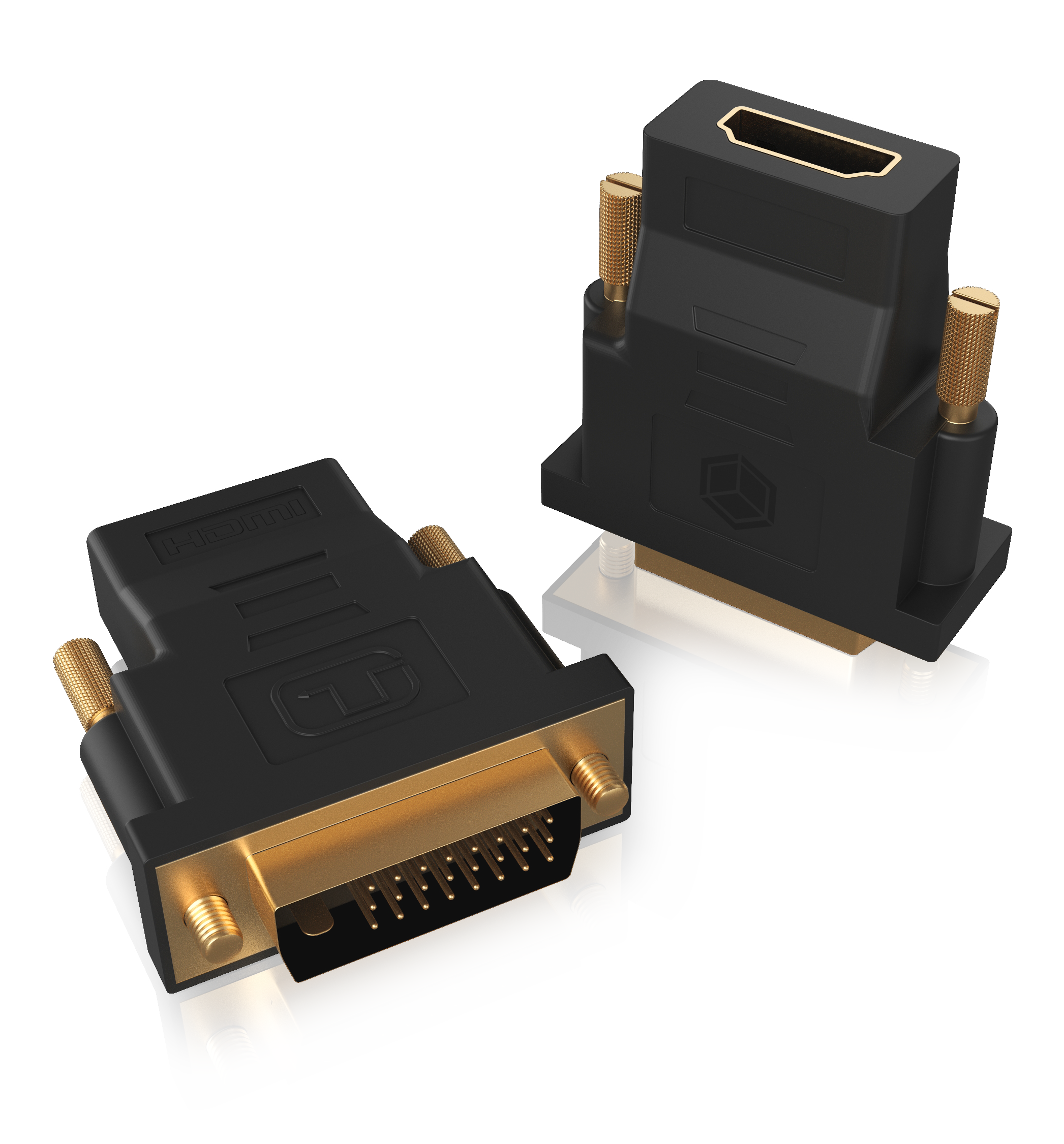 ICYBOX DVI-D zu HDMI Adapter (Dual Link) 24+1-poliger Stecker