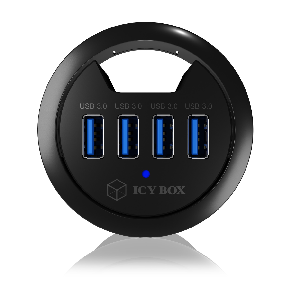 ICY BOX IB-HUB1403 USB 3.0 Tisch-Hub mit 4 Ports