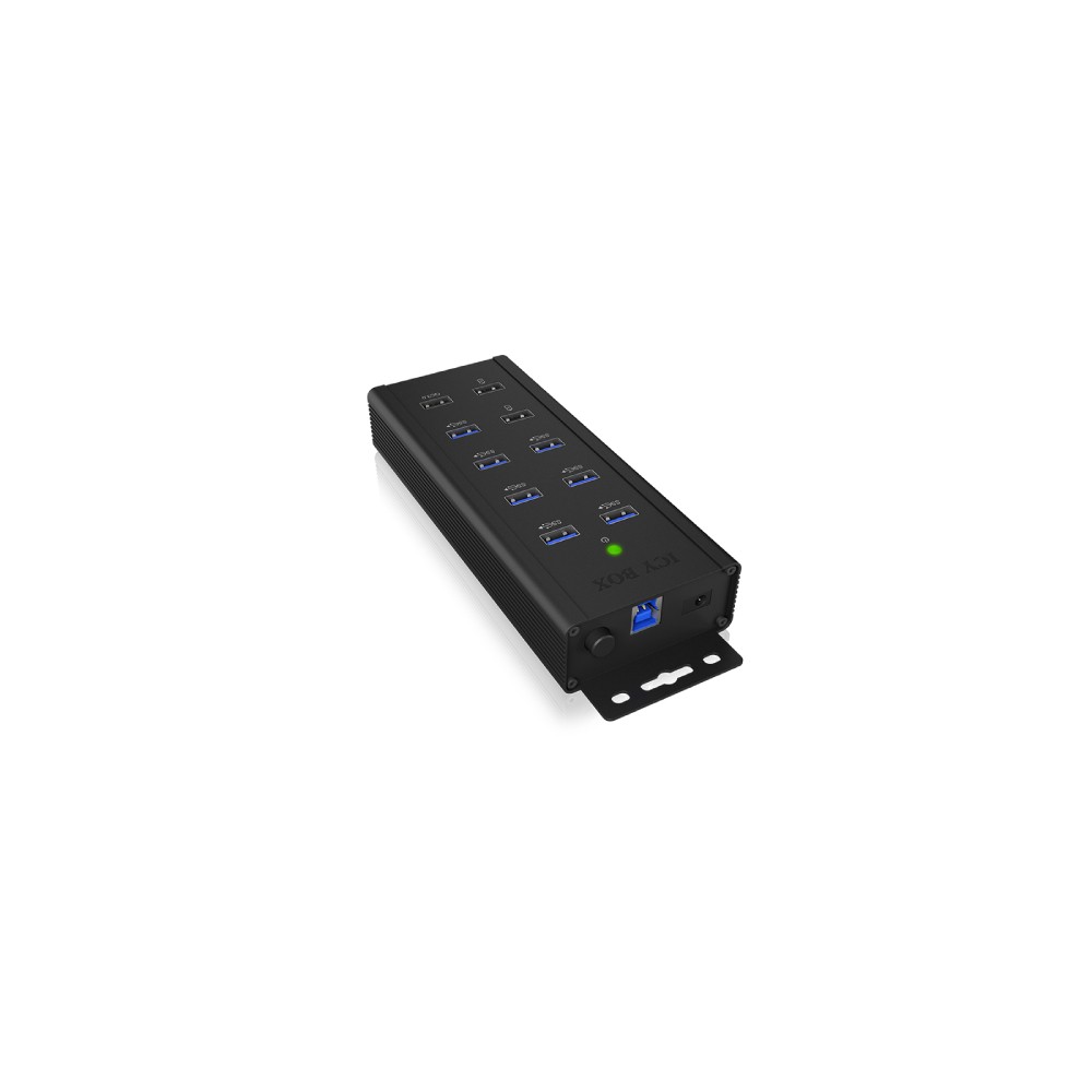 ICY BOX IB-HUB1703-QC3 - 7 Port USB 3.0 Hub mit 3 Ladeanschlüsse