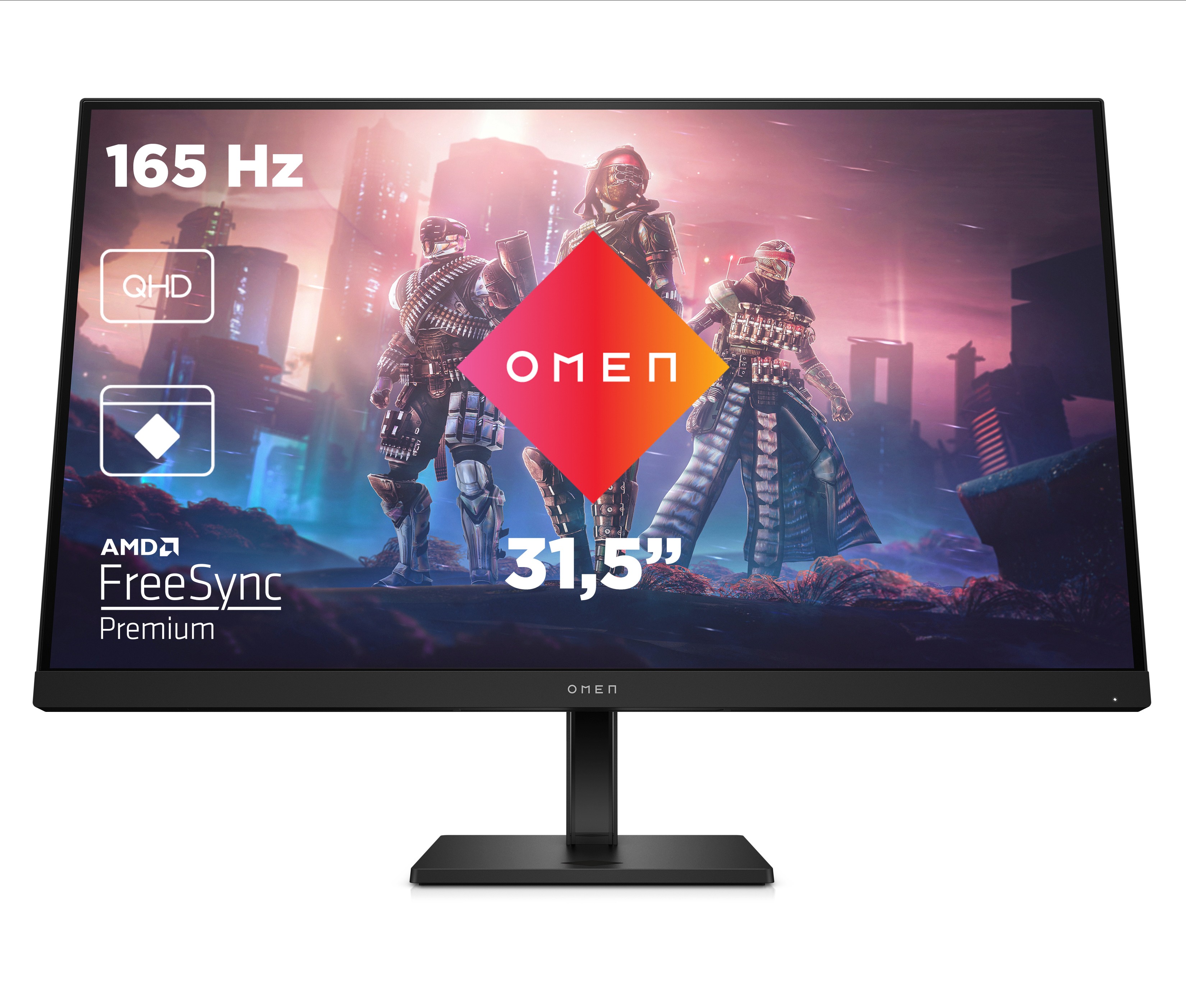 HP Omen 32q Gaming Monitor - IPS, QHD, 165Hz, Höhenverstellung