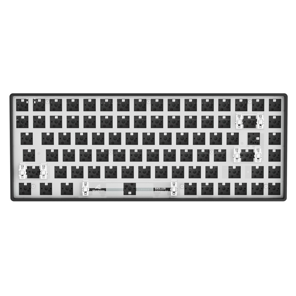 Sharkoon SKILLER SGK50 S3 Barebone Gaming Tastatur - komplett personalisierbare Gaming Tastatur im 75% Layout, Hot-Swap, RGB-Bel