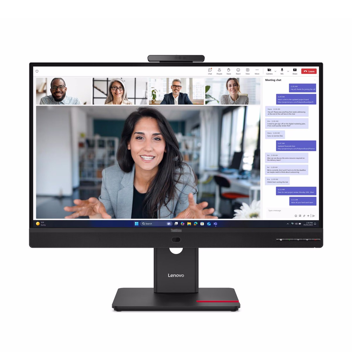 Lenovo ThinkVision T27QD-4v 27" QHD IPS, 120HZ, 6ms, HDMI, DisplayPort, USB-C (PD100W)
