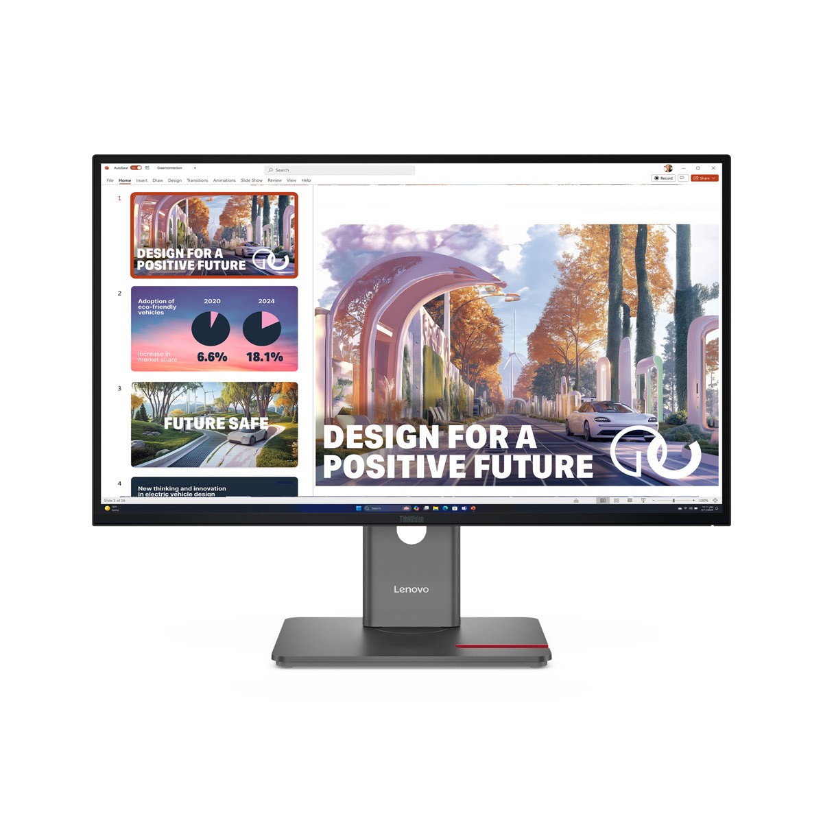 Lenovo ThinkVision P27QD-40 27" QHD IPS, 120HZ, 6ms, HDMI, DisplayPort, USB-C (PD 15W), Ethernet