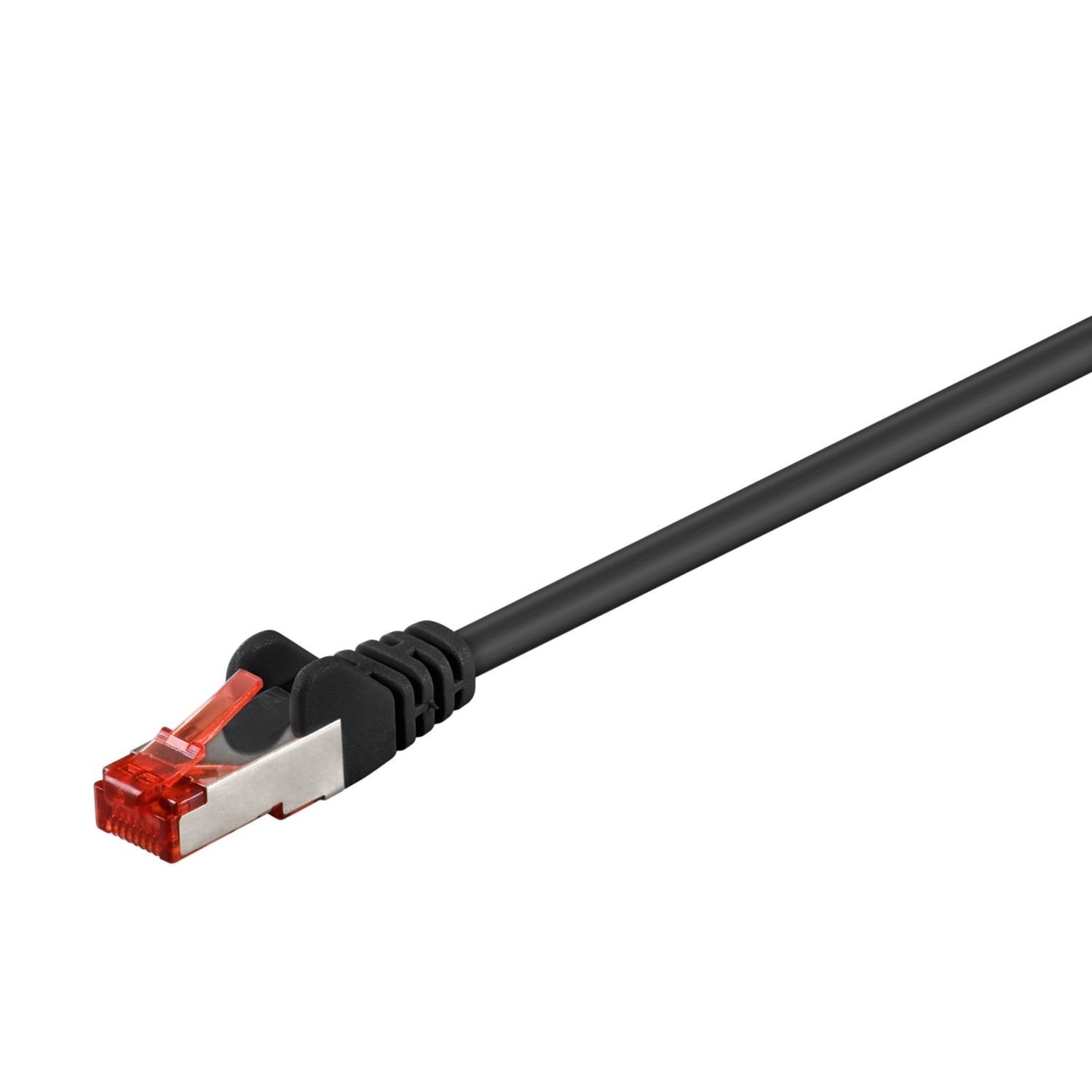 Goobay 7,5m CAT 6 Patchkabel, S/FTP (PiMF), Schwarz