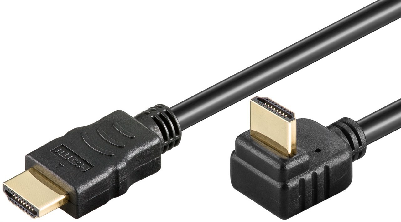 Goobay High Speed HDMI Kabel mit Ethernet, verg. 3m HDMI™-Stecker (Typ A)  HDMI™-Stecker (Typ A) 270°