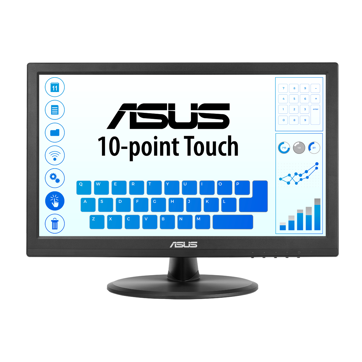 ASUS VT169HE 15,6 Zoll - Touch Office Monitor 39,6cm (15,6"), FHD, IPS, 60Hz, HDMI, VGA