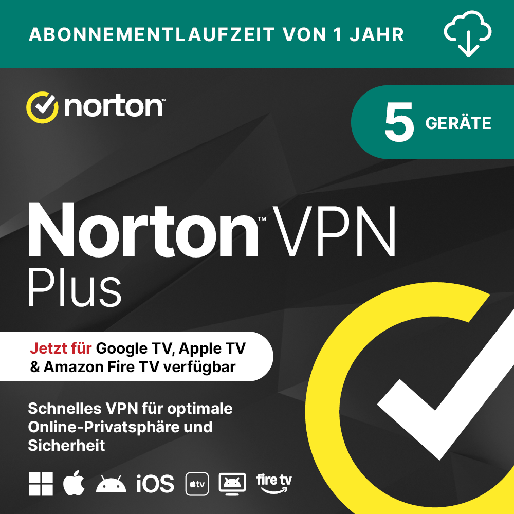 Norton VPN Plus [5 Geräte - 1 Jahr]