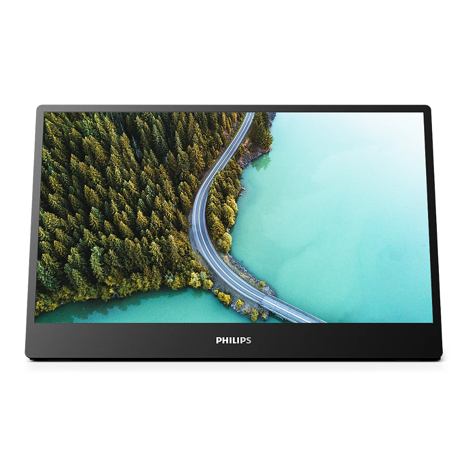 Philips tragbarer FHD USB-C Monitor 16B1P3302 (1920x1080, USB-C Anschluss, Mehrwinkel Standfuss) schwarz