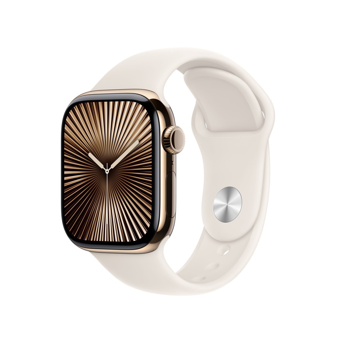 Apple Watch S10 Gold Titanium Sport Band Polarstern - M/L GPS + Cellular 42mm MX073QF/A 2024