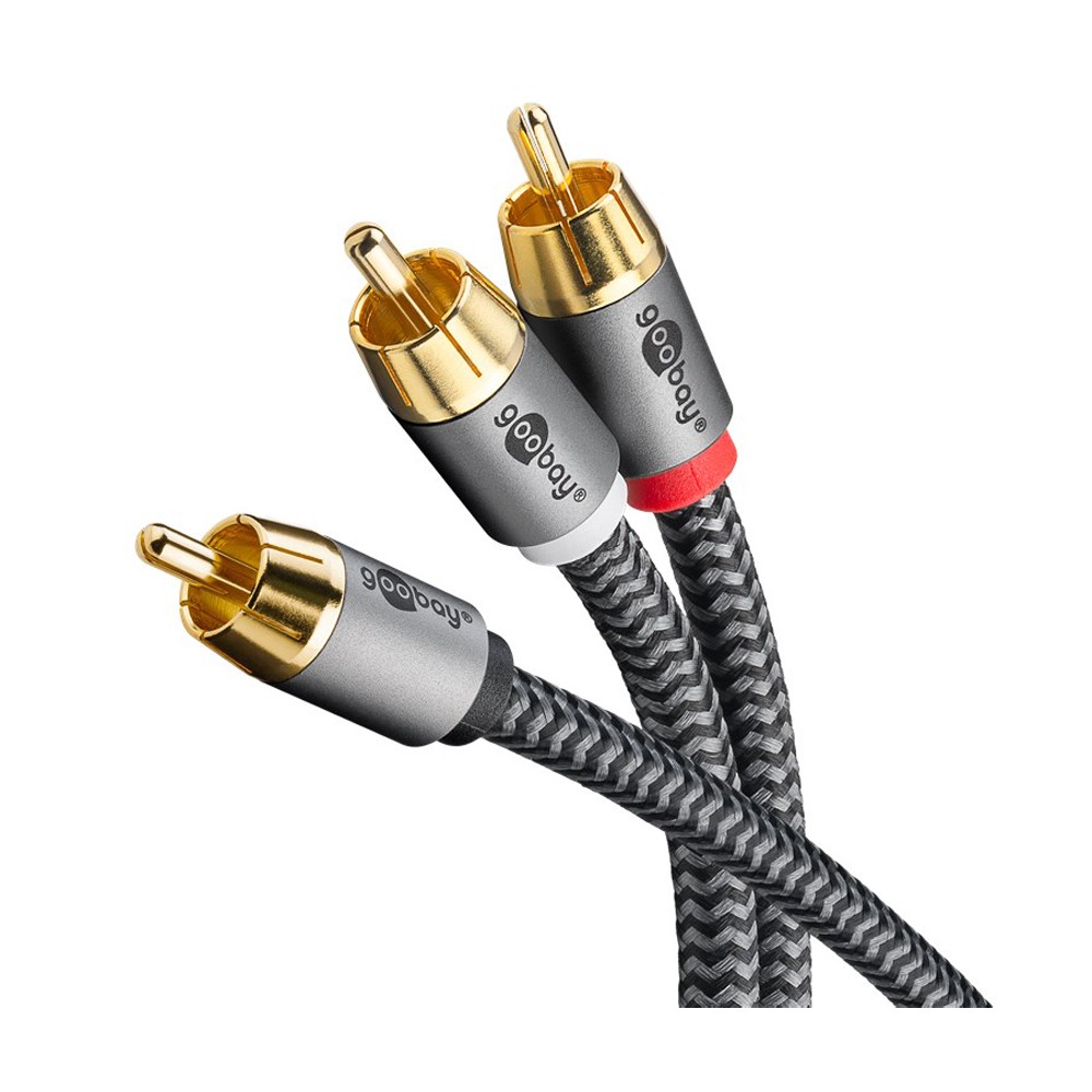 Goobay Plus Cinch Y-Kabel, 2.0 m