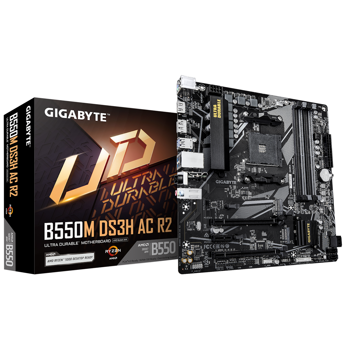 GIGABYTE B550M DS3H AC R2 Mainboard Sockel AM4