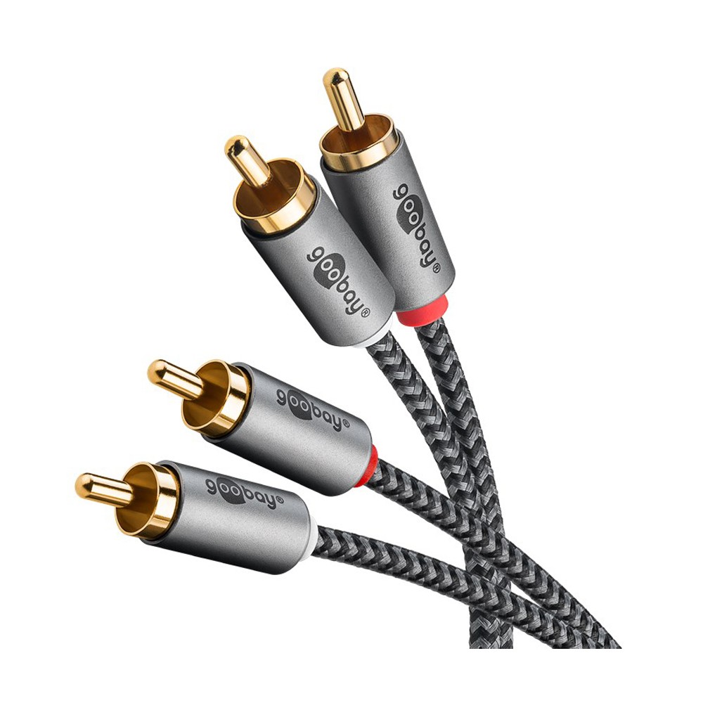 Goobay Plus Stereo-Cinchkabel, 3.0 m