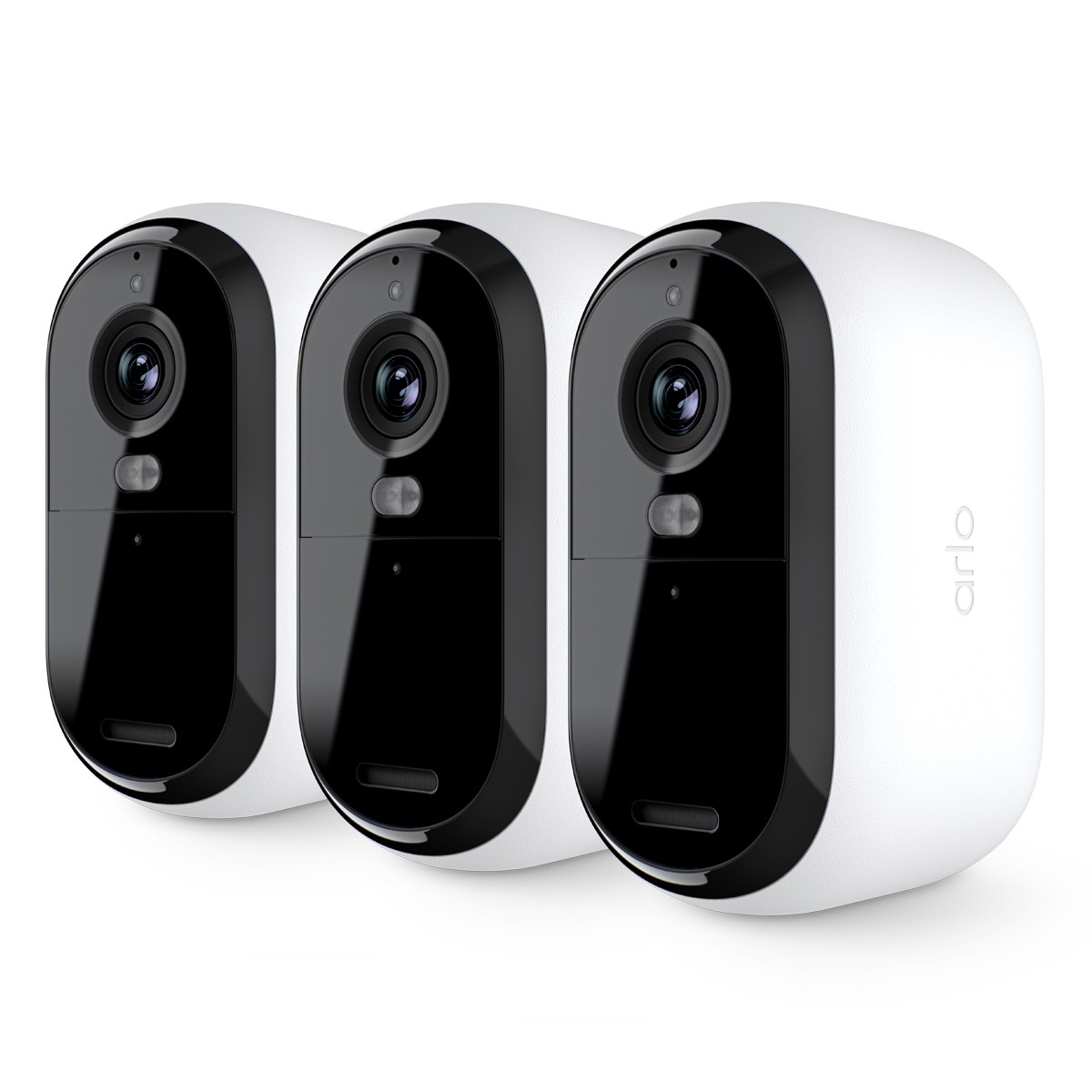 Arlo Essential 3 2K Sicherheitskamera Weiß 3er Set 4MP (2560x1440), WLAN, Akku, Indoor/Outdoor, Intelligente Erkennung