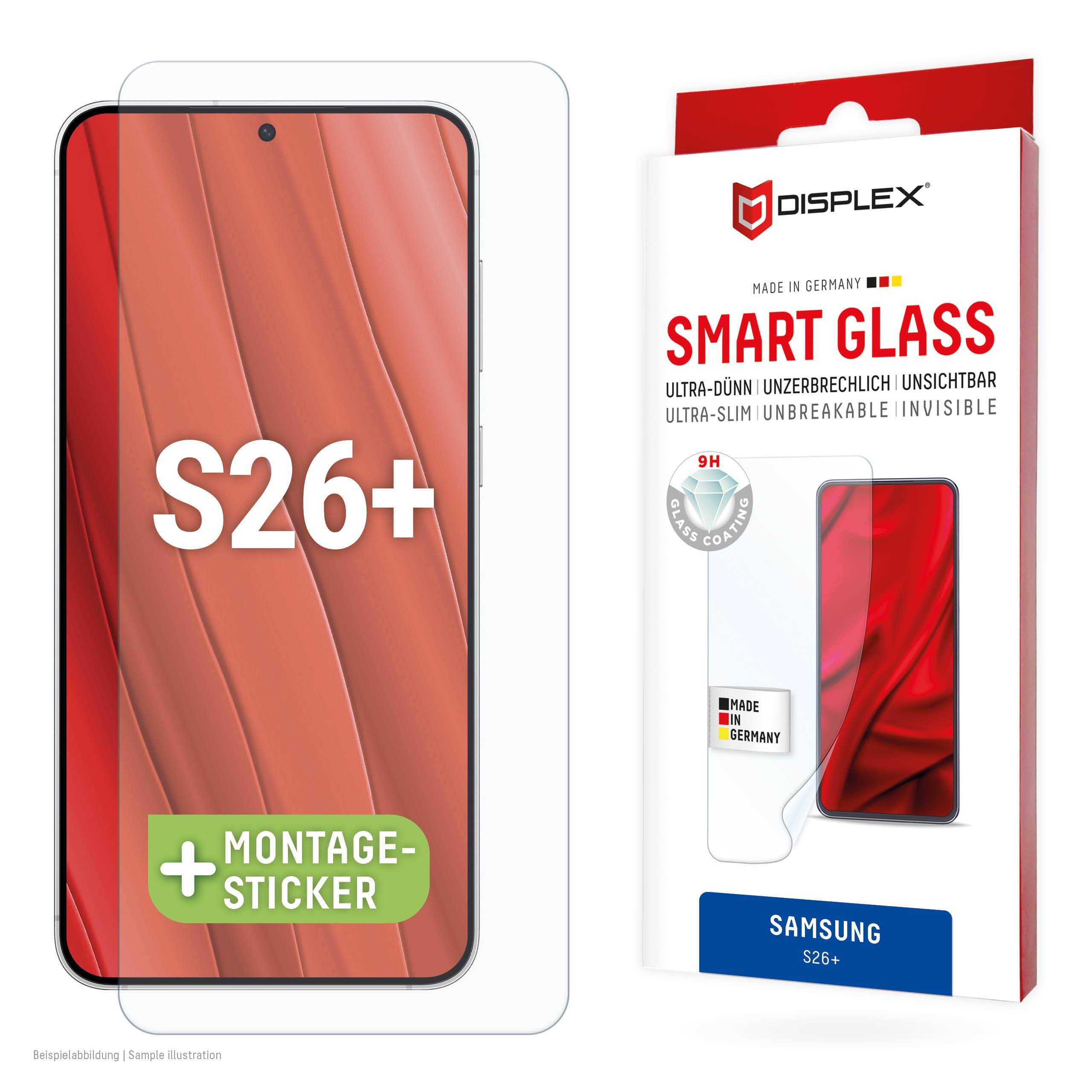 DISPLEX Displayschutz Smart Glass für Samsung Galaxy S26+