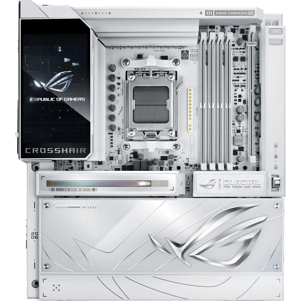 ASUS ROG CROSSHAIR X870E Glacial Mainboard Sockel AM5