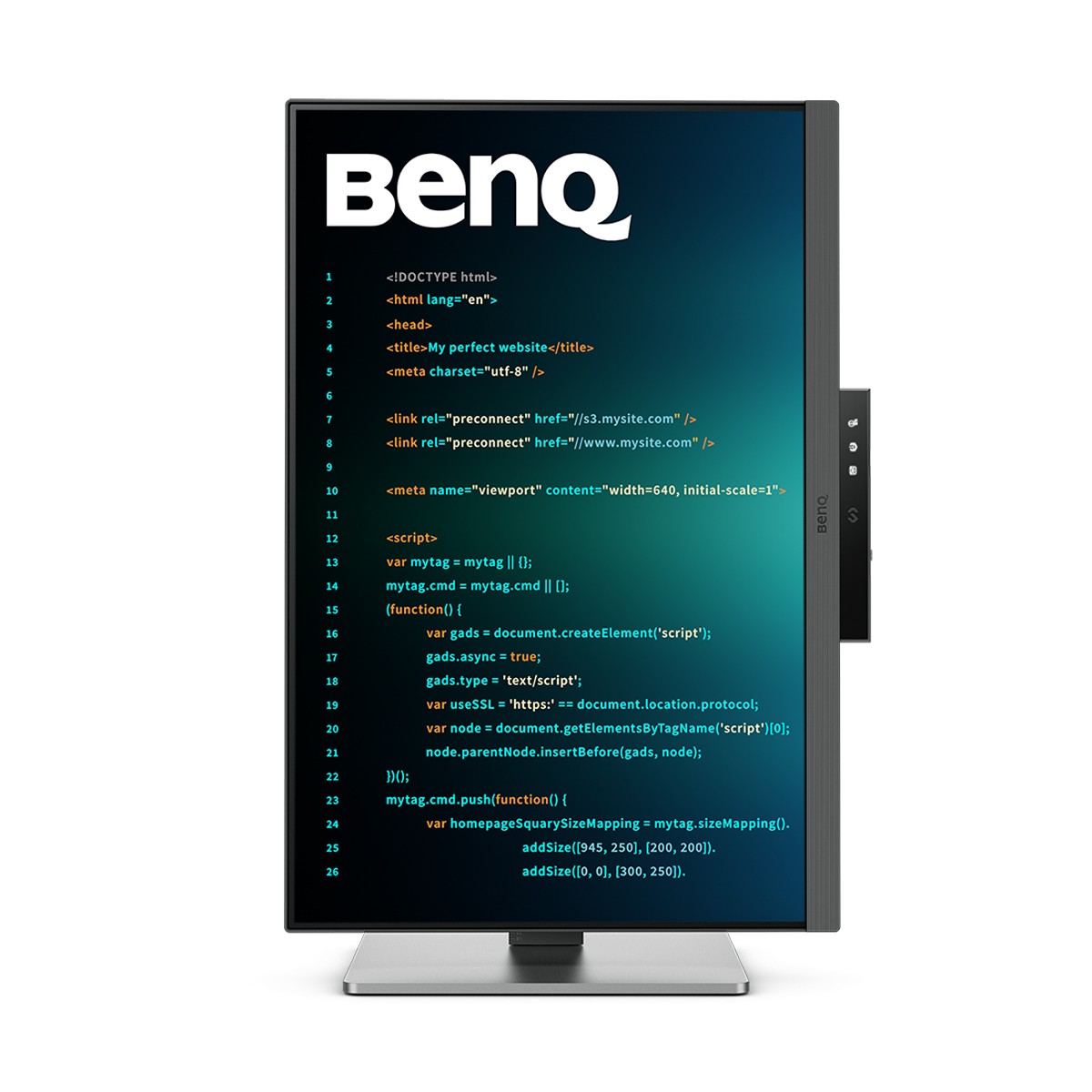 BenQ Monitor RD240Q LED-Display 61,21cm (24,1") WQXGA, 16:10, IPS, 5ms, USB-C 90W