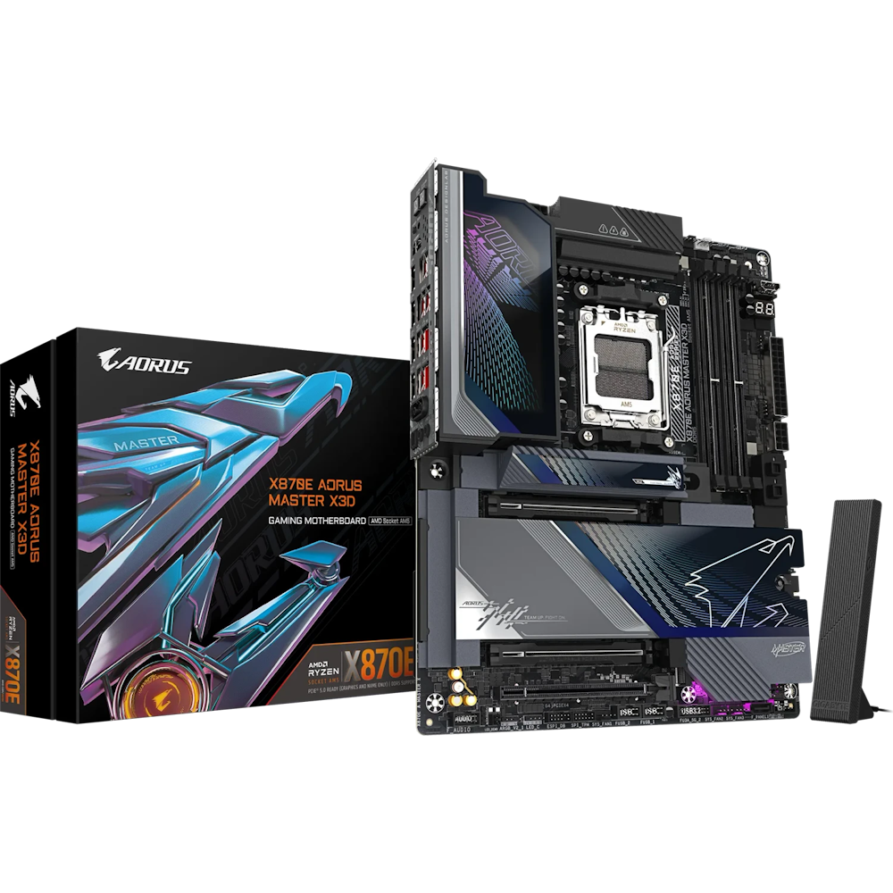 GIGABYTE X870E AORUS Master X3D Mainboard Sockel AM5