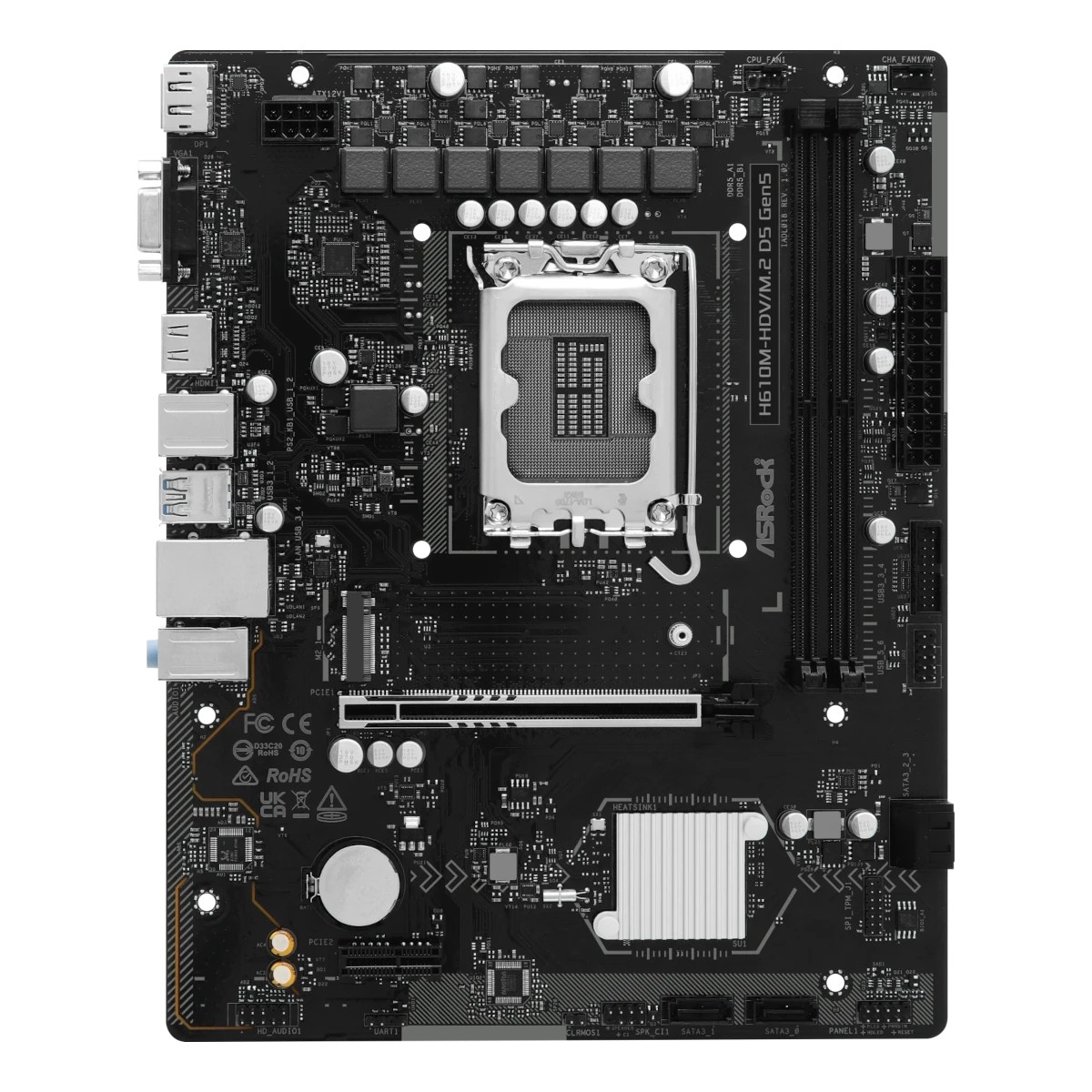 ASRock H610M-HDV/M.2 D5 Gen5 Mainboard