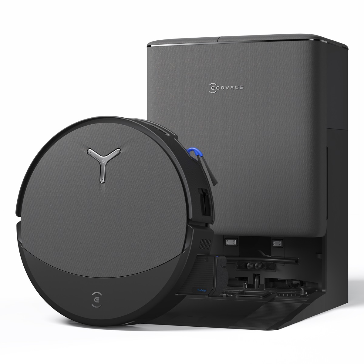 ECOVACS DEEBOT T90 PRO OMNI Schwarz Saug-Wisch-Roboter mit Reinigungsstation