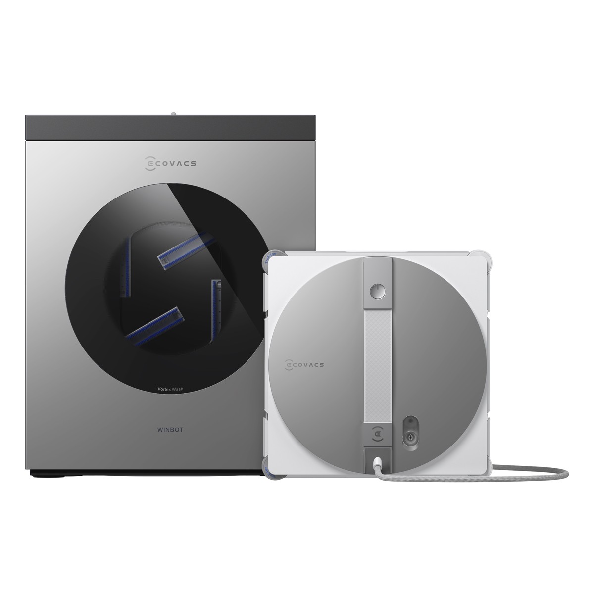 ECOVACS WINBOT W3 OMNI Fensterputz-Roboter mit tragbarer Basisstation