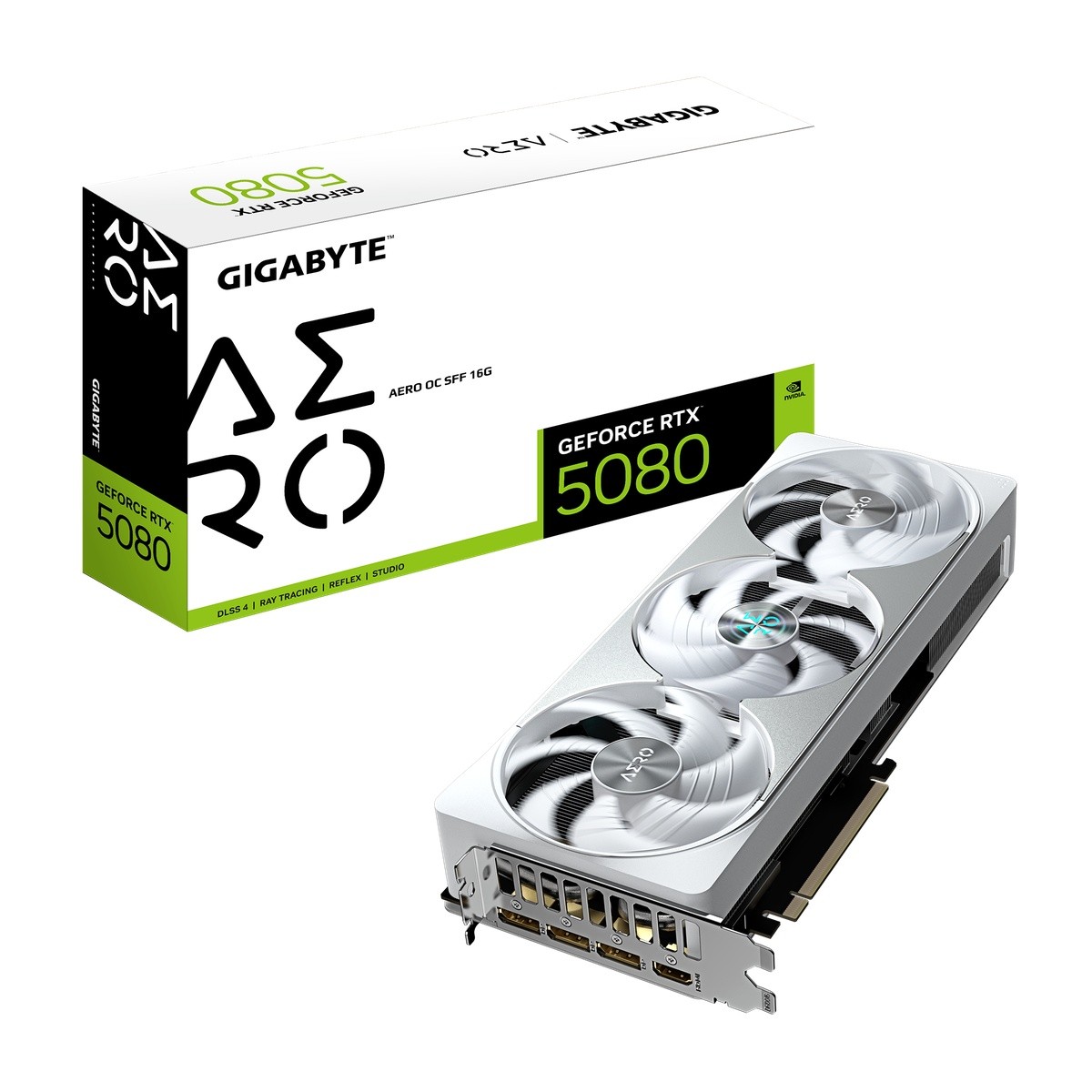 GIGABYTE GeForce RTX 5080 Aero OC SFF 16G - 16GB GDDR7, 2x HDMI, 3x DP