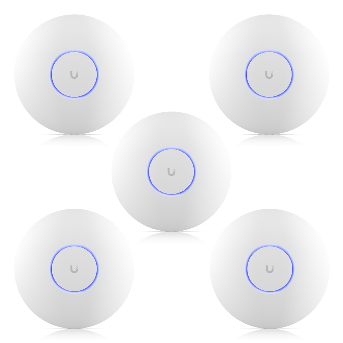 Ubiquiti U7 Pro WiFi 7 Access Point 5er Pack BE9300 Triband, 1x 2.5G RJ45, 140m² Abdeckung