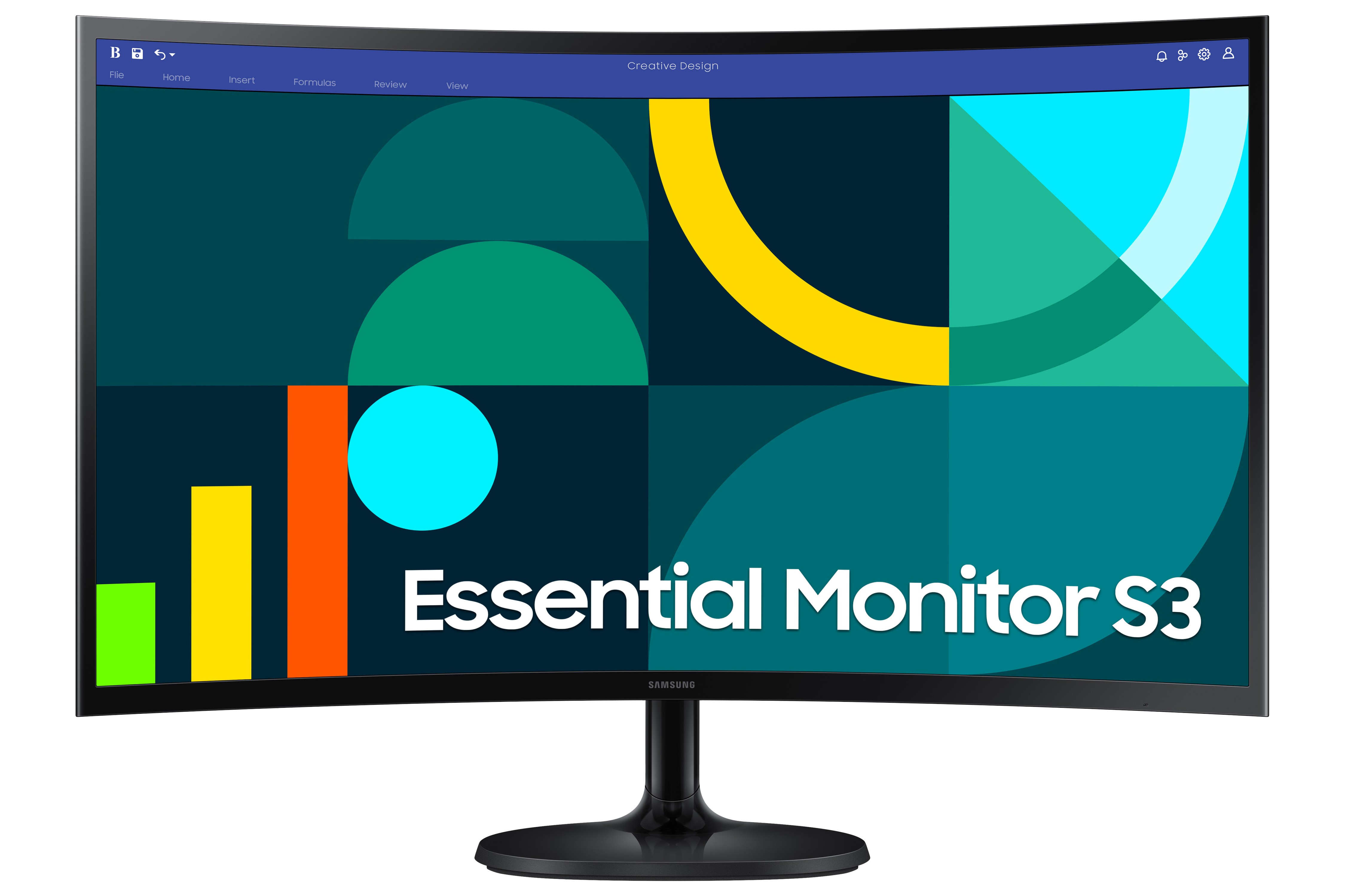 Samsung S27D364GAU Curved Monitor - VA, Full HD, 100 Hz, HDMI
