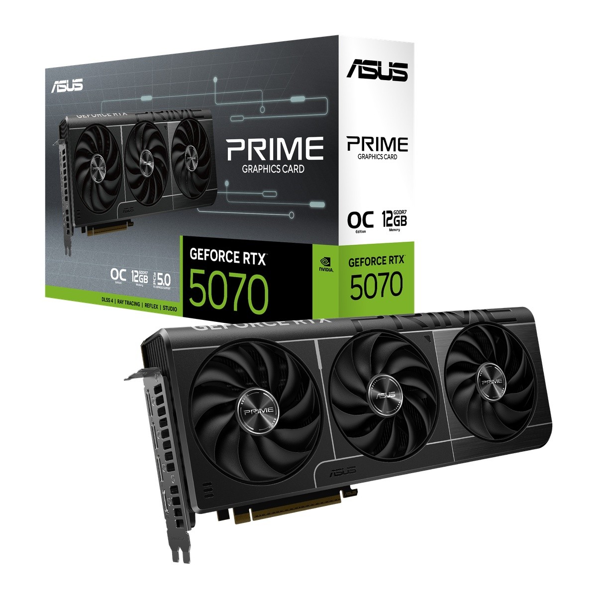 ASUS Prime GeForce RTX 5070 OC - 12GB GDDR7, HDMI, 3x DP