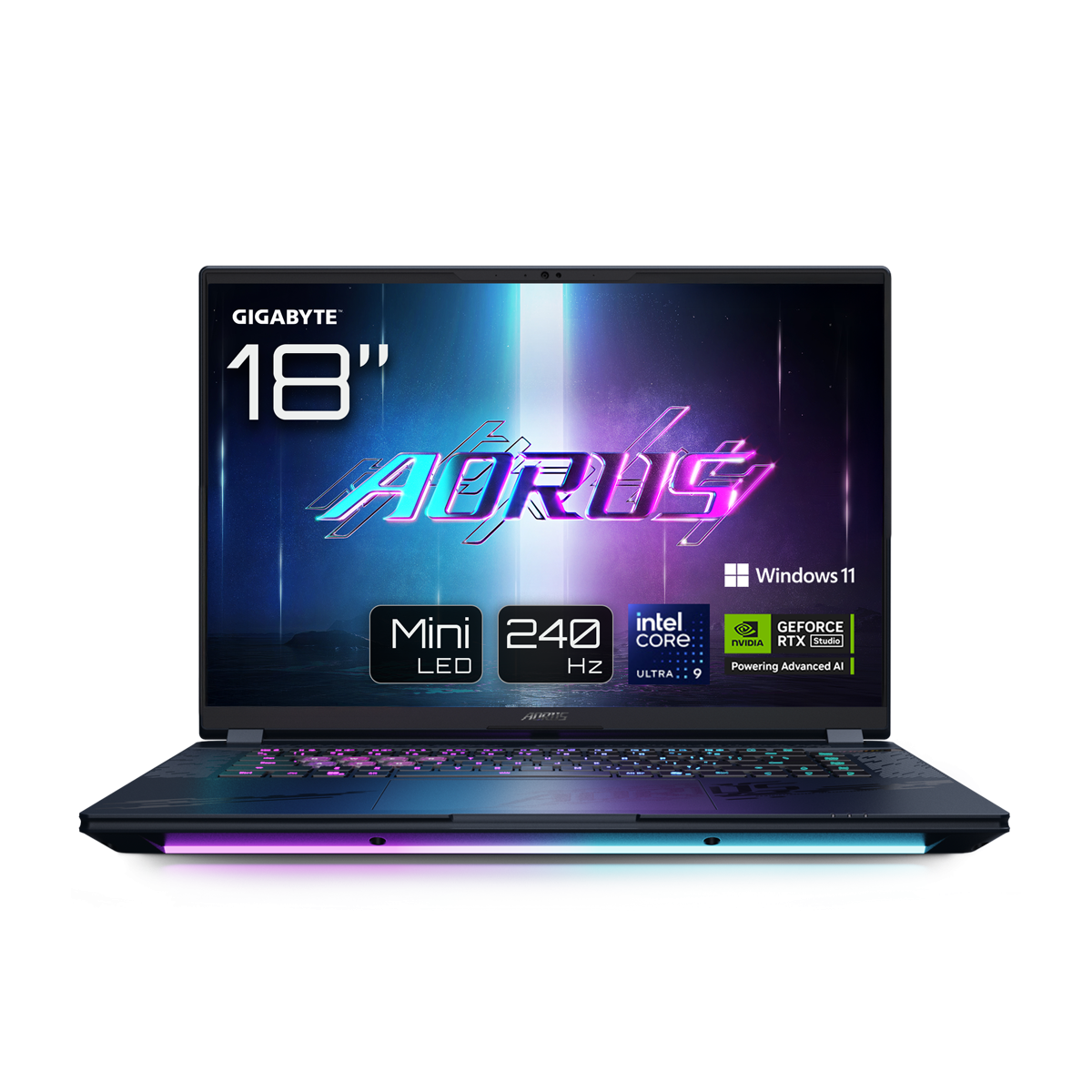 GIGABYTE AORUS MASTER 18 BZHC6DED42SP - 18" QHD+ MiniLED 240 Hz Display, Intel Core Ultra 9 275HX, 64GB RAM, 4TB SSD, NVIDIA GeF